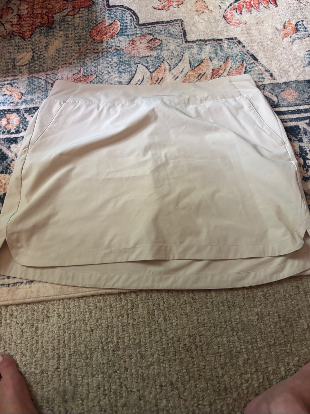 Walter Hagen Light Beige Active Golf skirt with Side Pockets